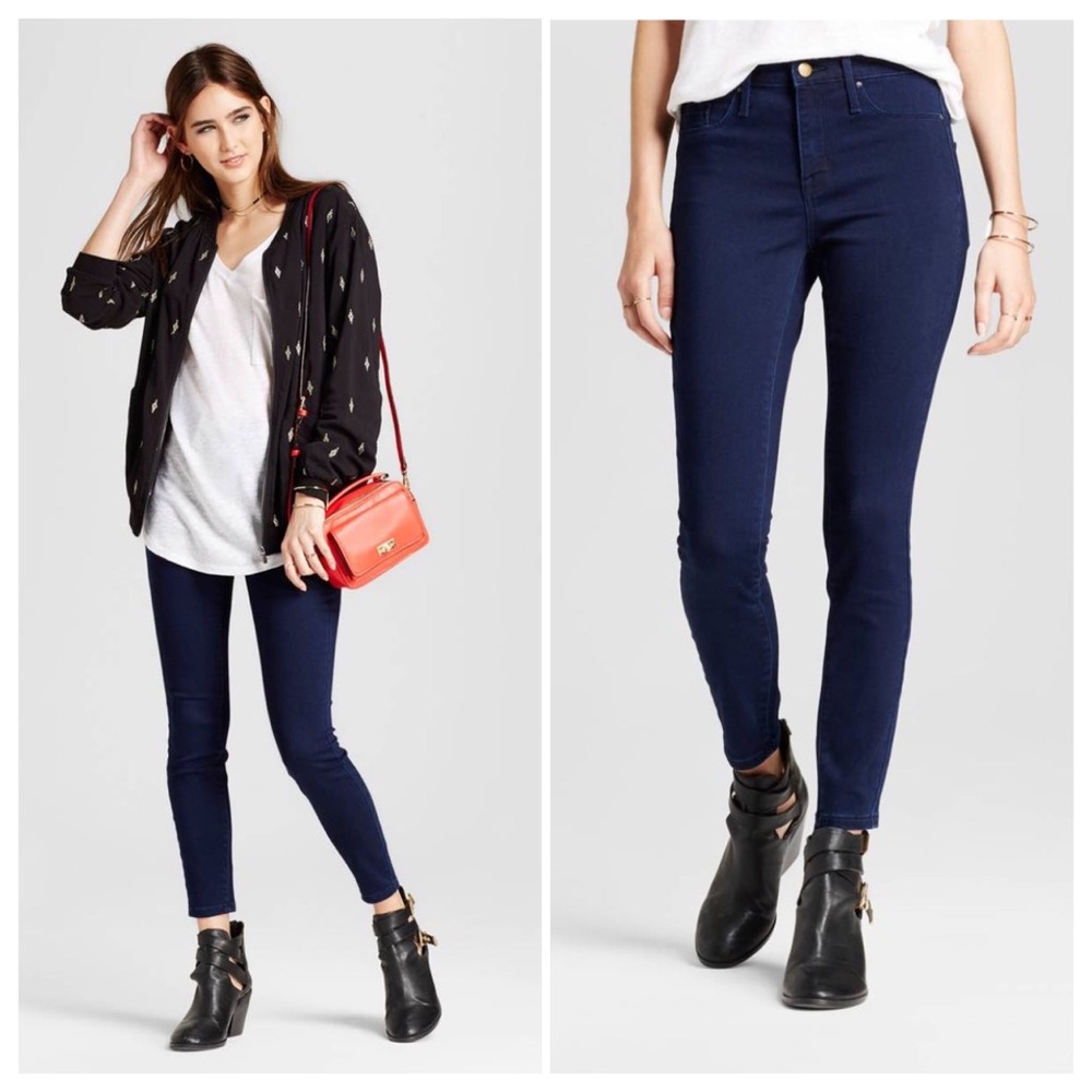 Target brand skinny high waist denim jeans