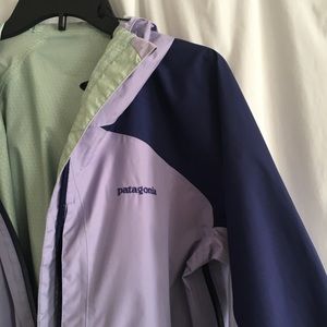 lilac purple patagonia water resistant jacket