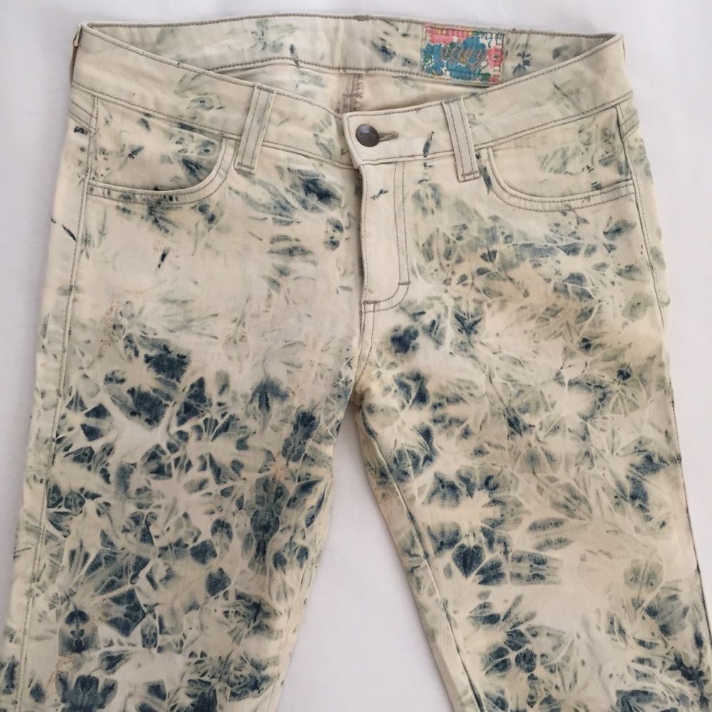 Siwy Acid Wash Skinny Crops