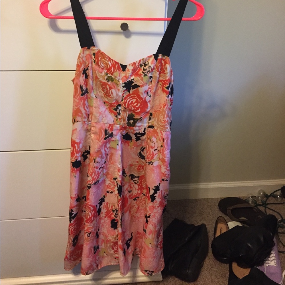 Summer, silk, flower pattern dress!