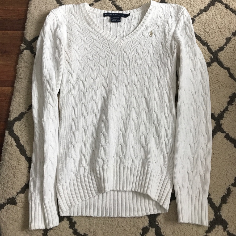 White polo sweater!