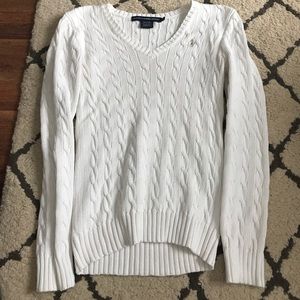 White polo sweater!