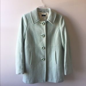 J. Crew Mint Wool Coat