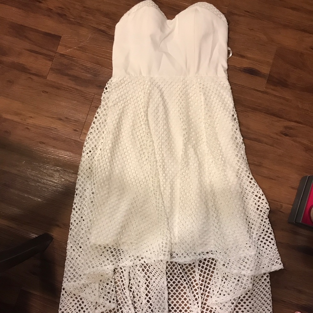 Xenia Strapless Hi-Lo dress