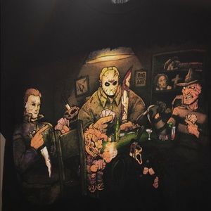 SLASHERS PLAYING POKER T-SHIRT