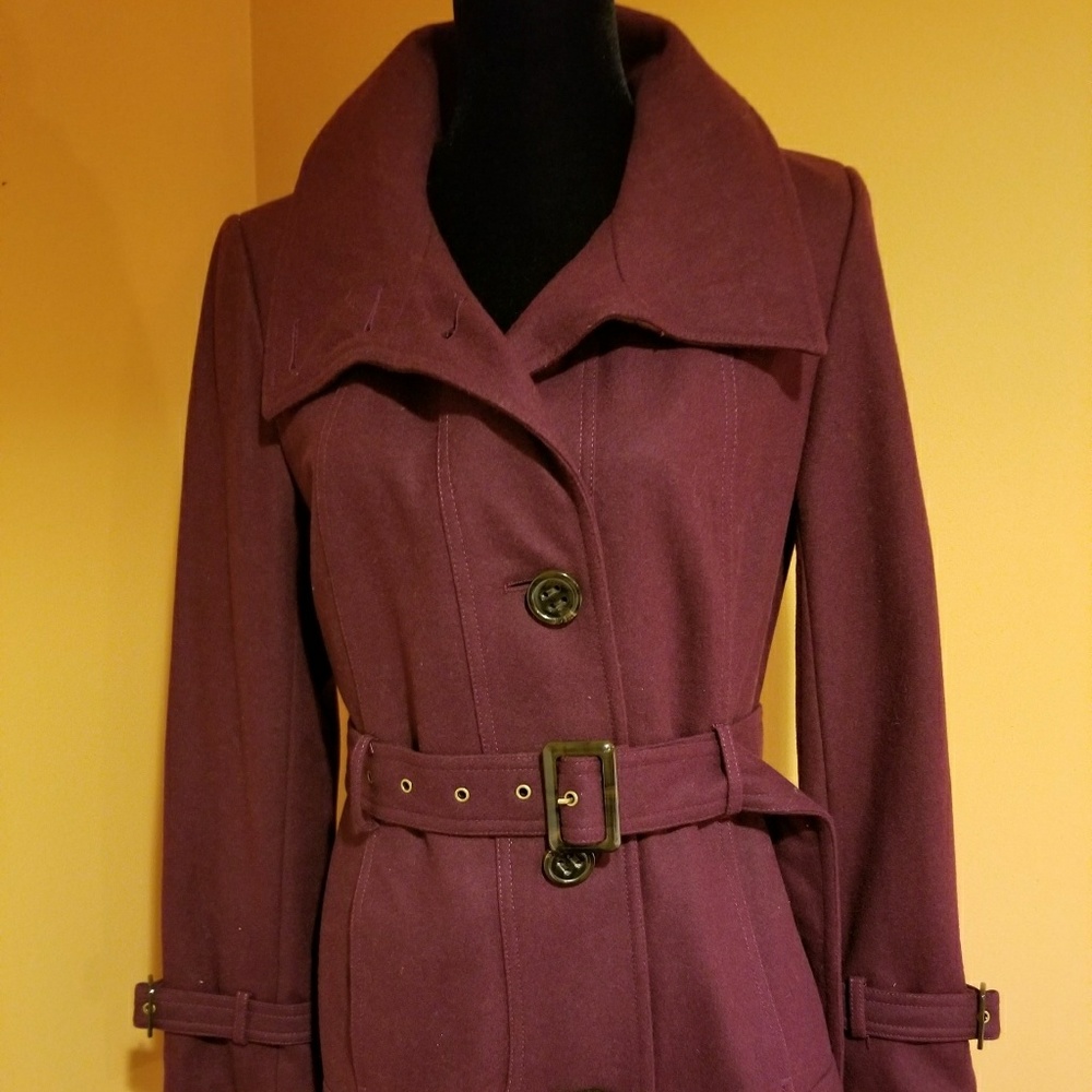 Gallery Women's Winter Coat Jacket Belted Single