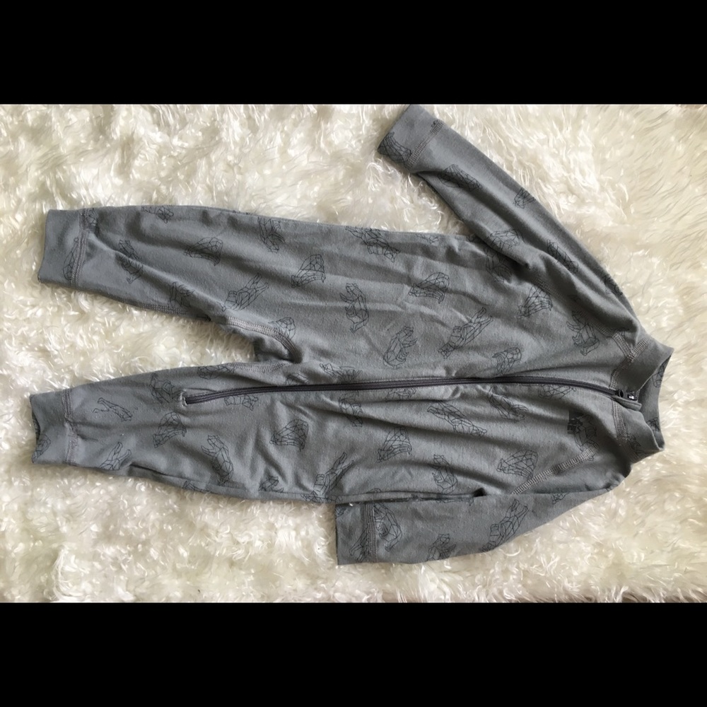 REI zip-up bear pajamas
