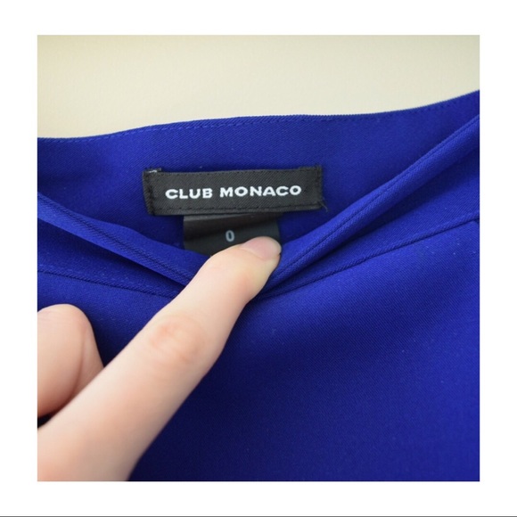 CLUB MONACO Tulip Skirt in Royal Blue | Size 0 - Picture 6 of 8