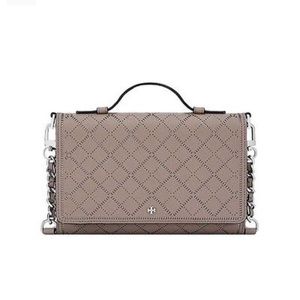 Tory Burch Robinson Crosshatch Wallet Crossbody