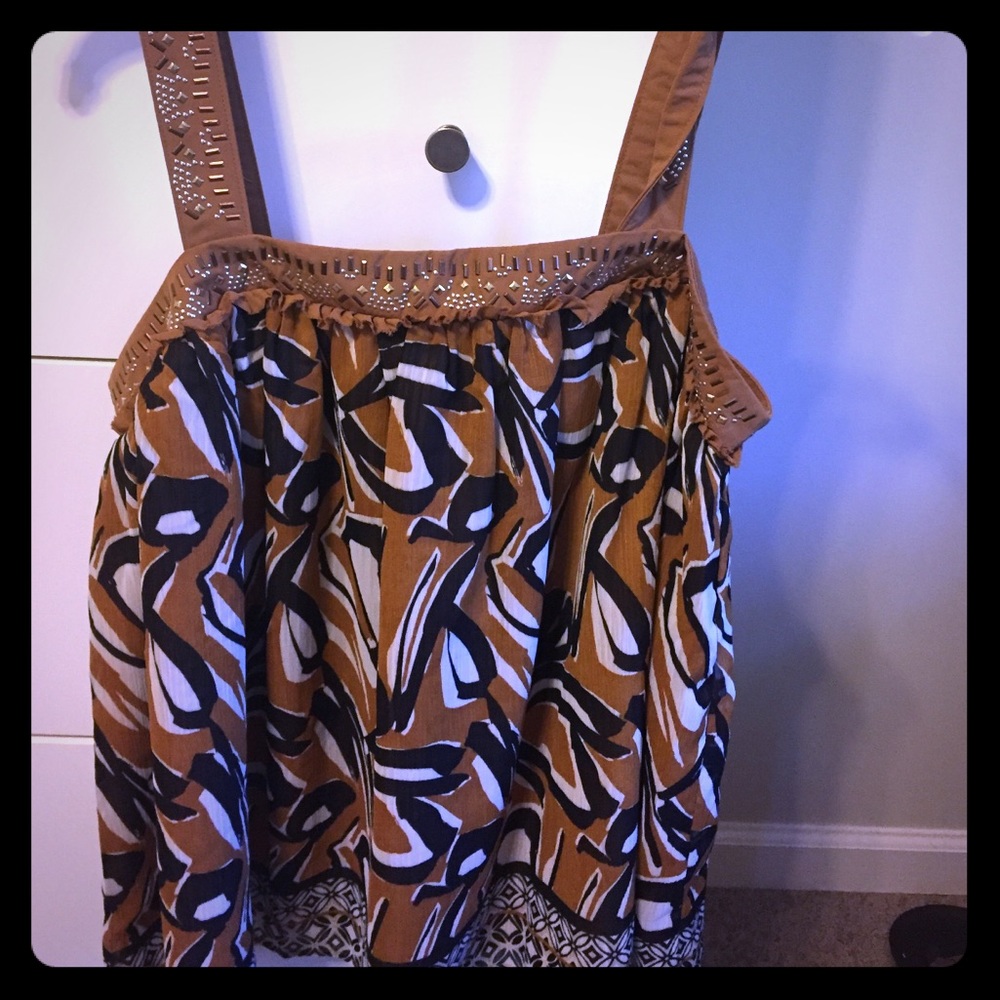 Tank top shirt, lovely pattern!