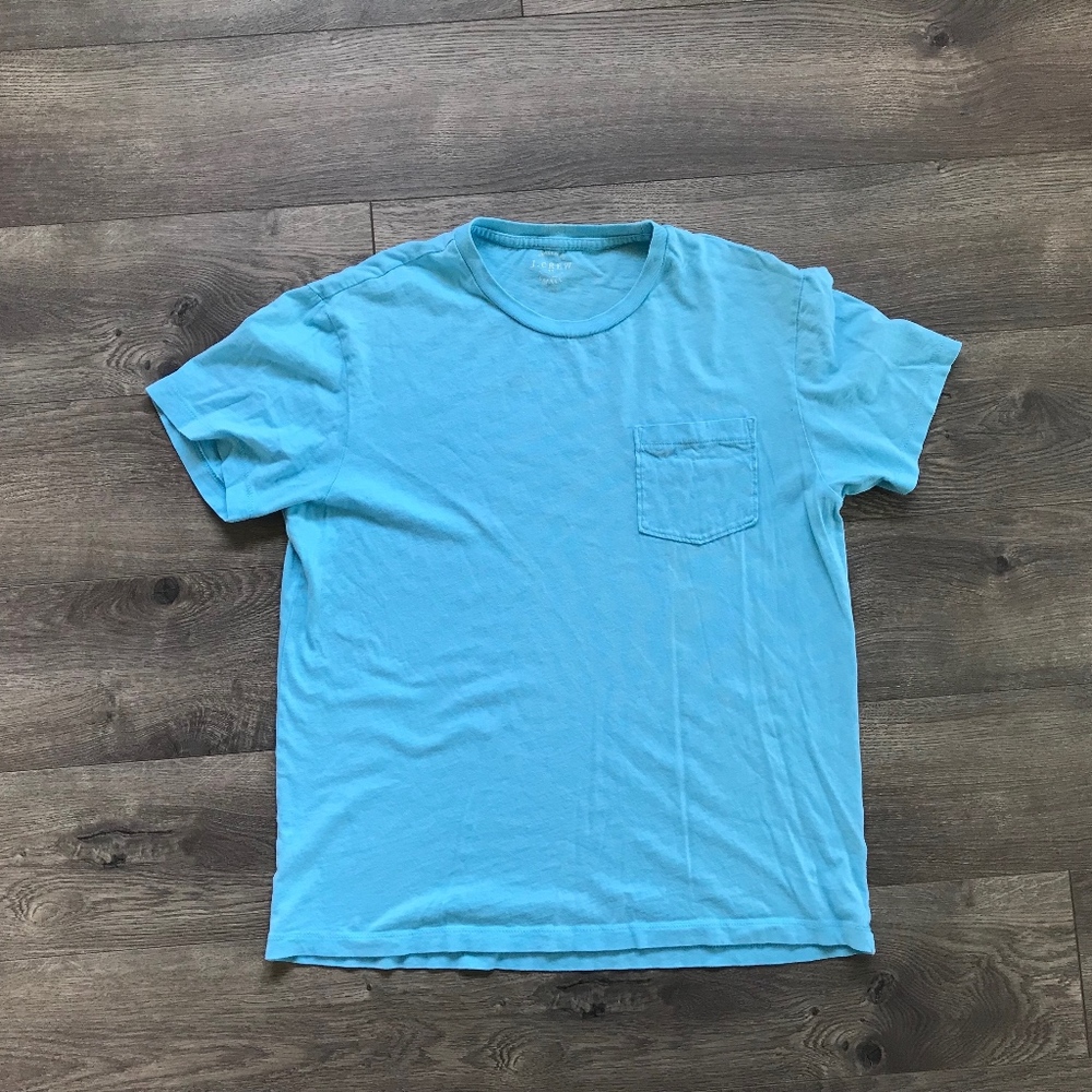 J. Crew Factory | Broken-in pocket T-shirt | BLUE