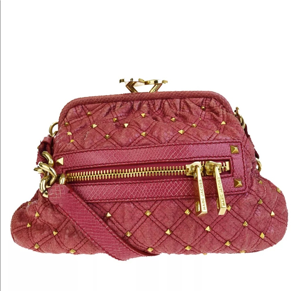 Rare! Marc Jacobs Little Stam Studded Snake Skin