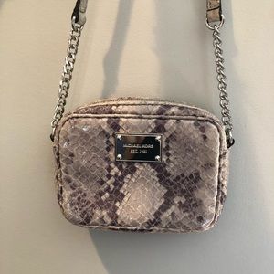 Michael Kors Jet set crossbody bag snakeskin