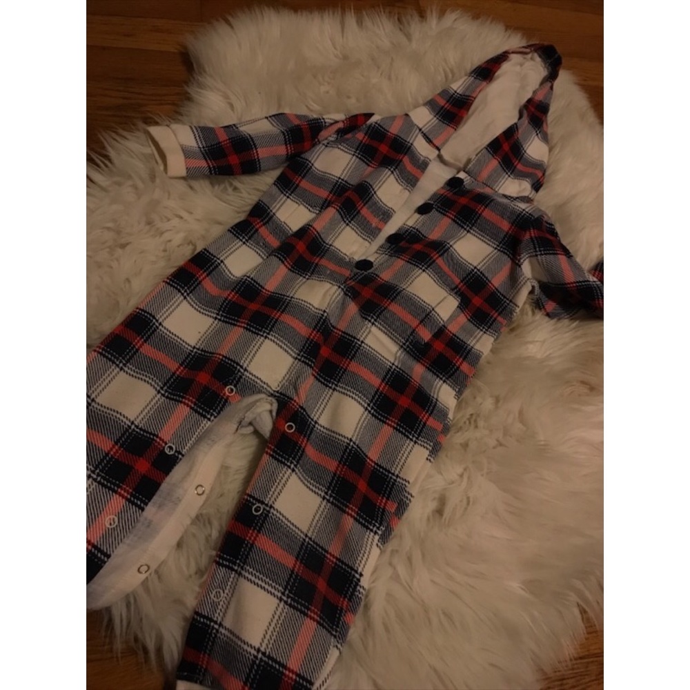 Baby Boy Plaid Coverall