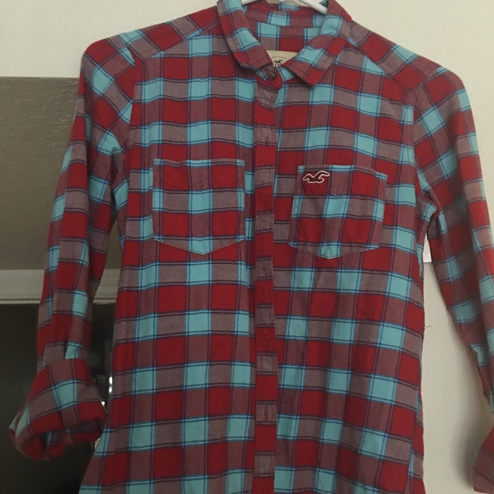 Hollister plaid shirt