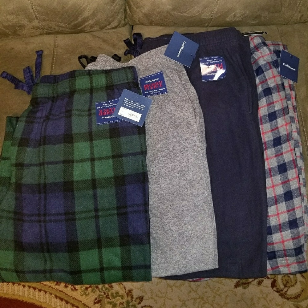 Men's fleece pajama pants