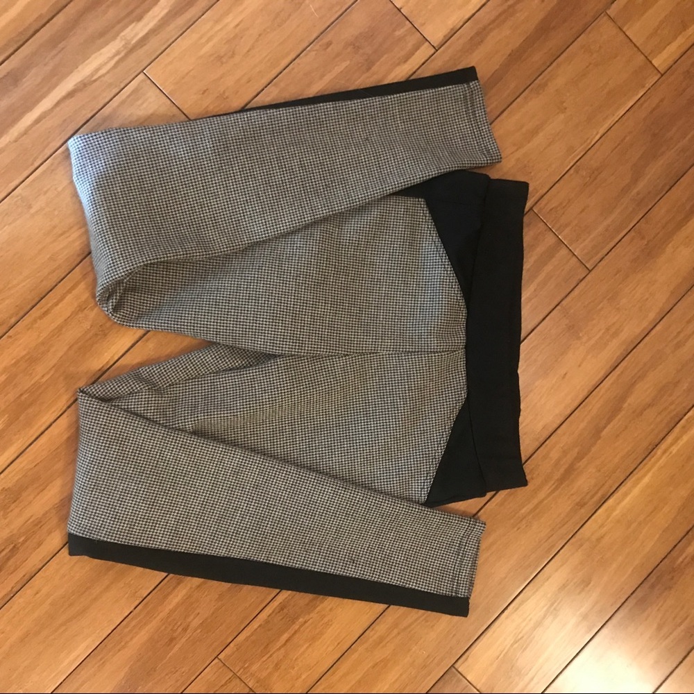 THML leggings, brown & white, houndstooth  Small