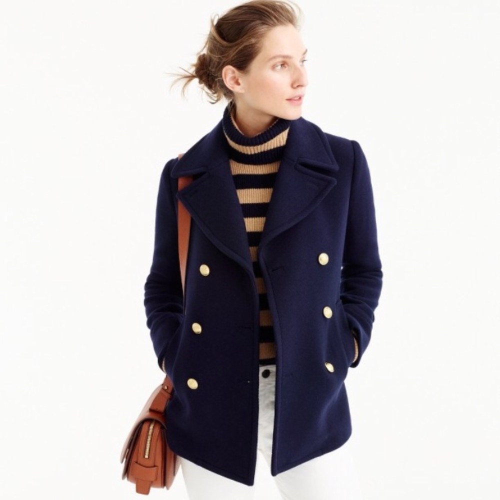 J.crew Cashmere Majesty Peacoat in Blue