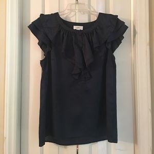Ann Taylor Loft Navy blue blouse