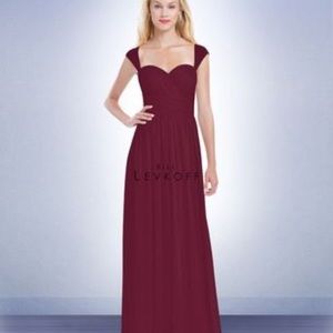 Bill Levkoff Bridesmaid Dress Style 1124 in Wine