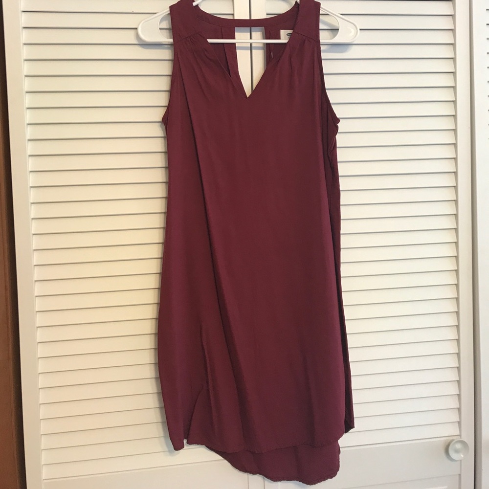 Old Navy Burgundy dress. Worn and washed once.