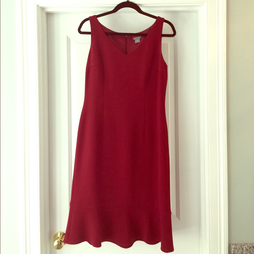 Gorgeous Dark Red Sleeveless Dress