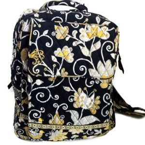 Black and yellow paisley backpack Black and yellow paisley backpack