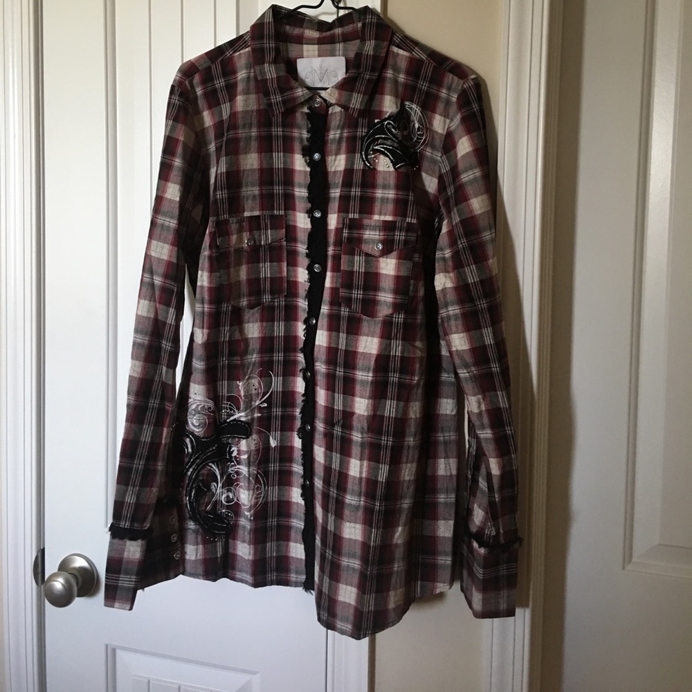 Plaid western shirt