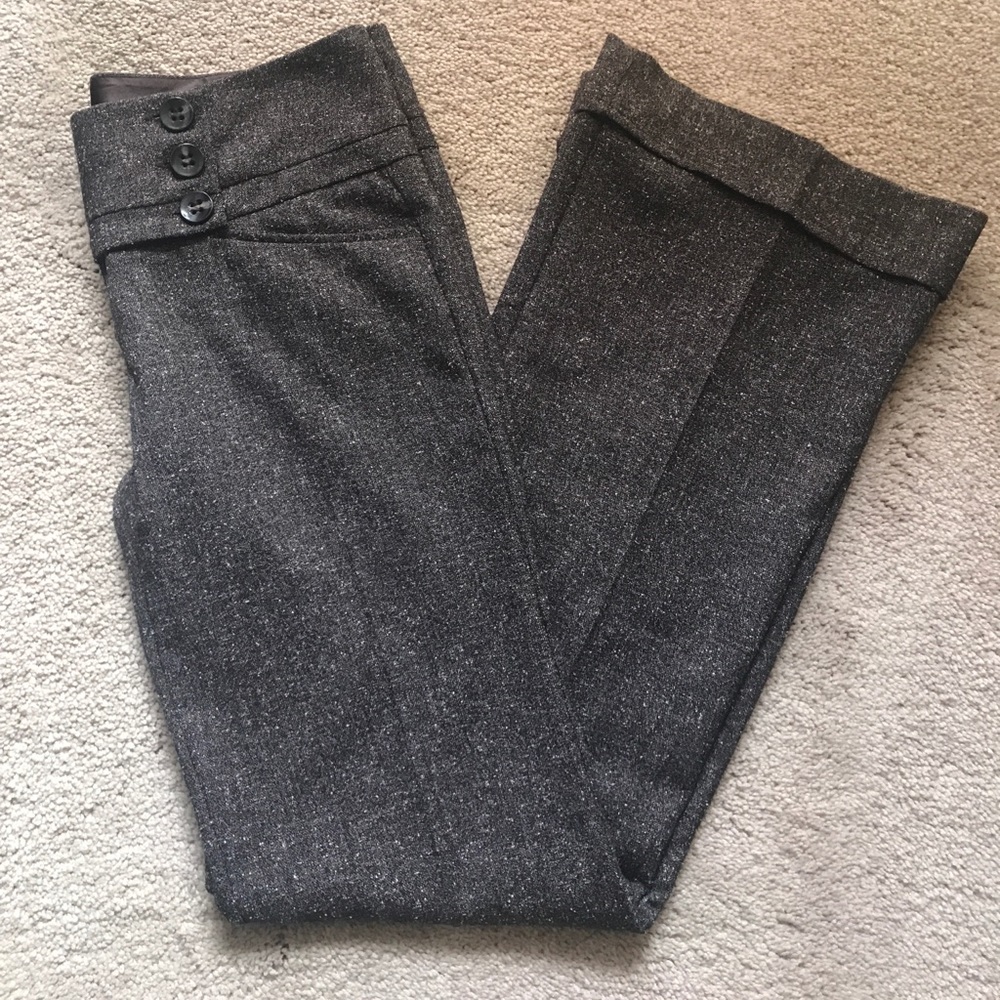 Charlotte Ruse Brown Tweed Dress Pants
