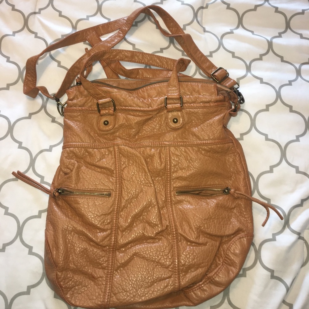 Brown/Tan Pleather Purse