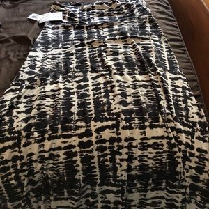 NWT black and white tie dye maxi Lularoe