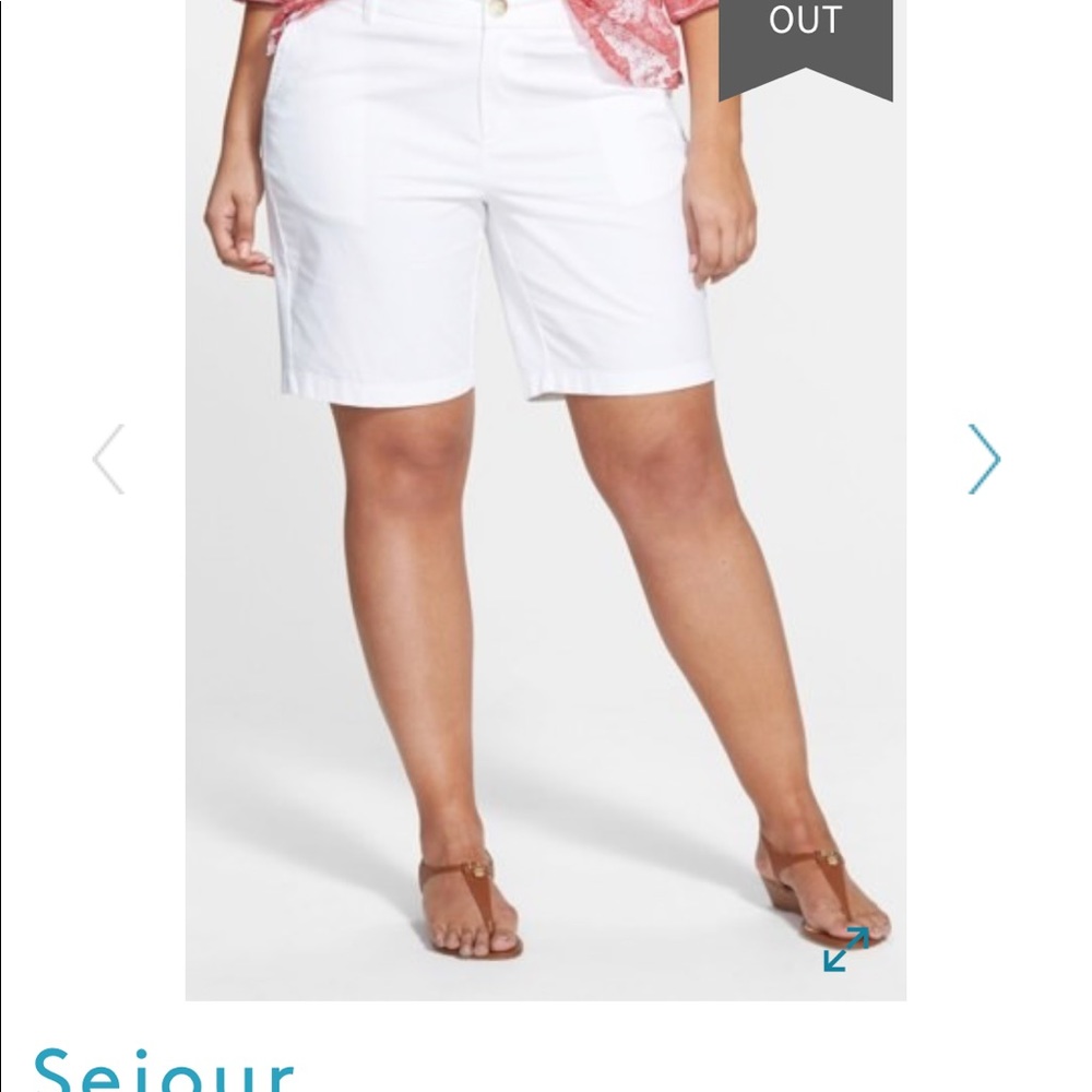 Sejour Addison' Stretch Twill Bermuda Shorts