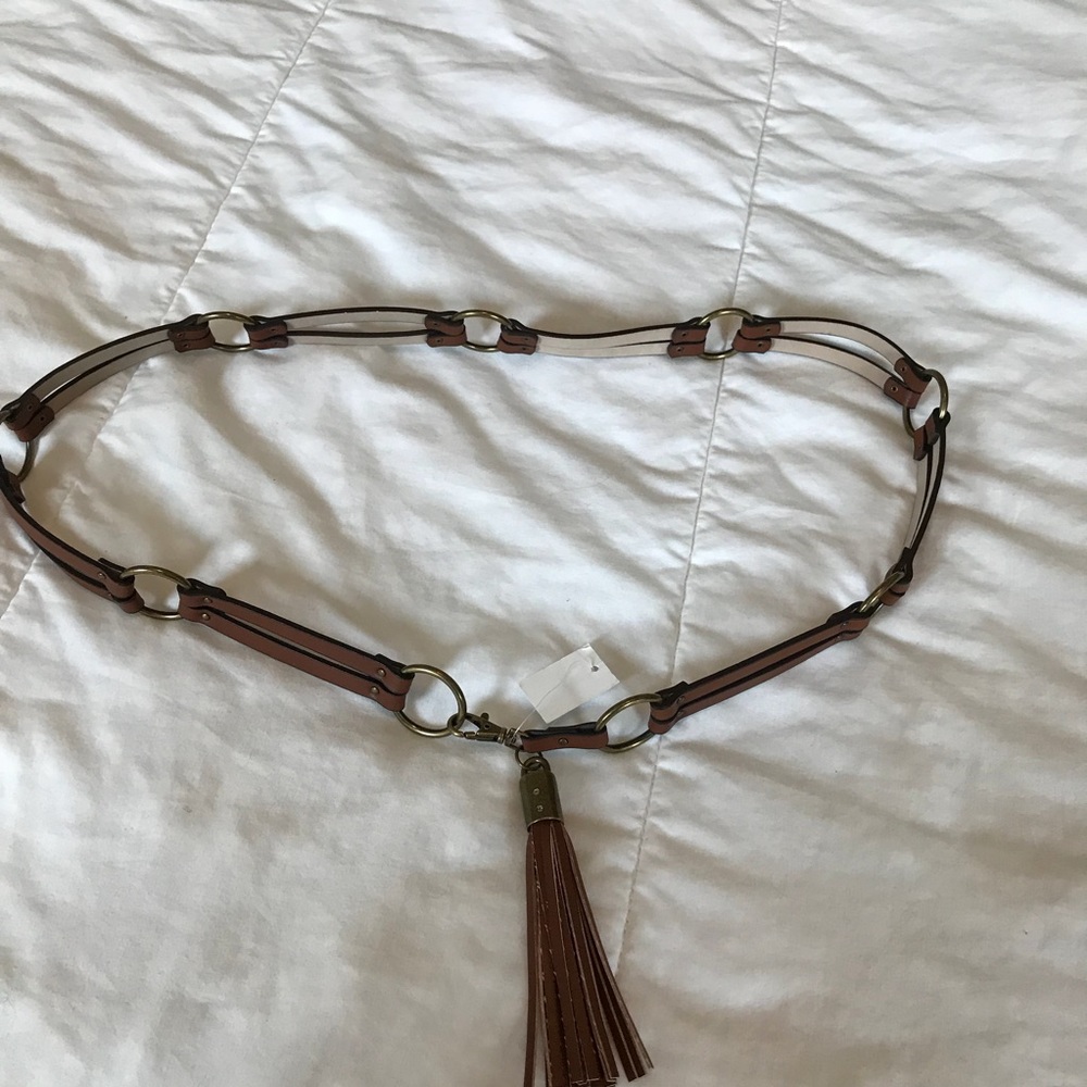 Brown belt with tassel