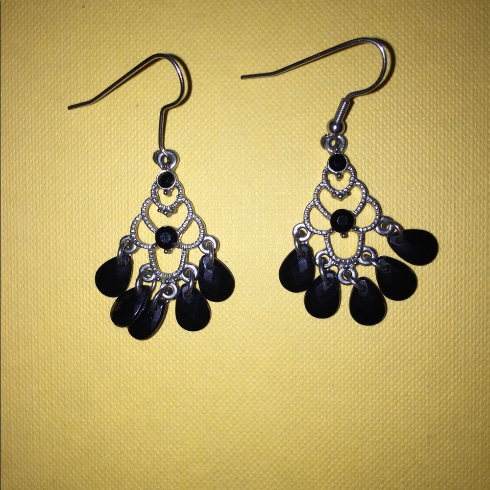 Beaded tear drop earrings