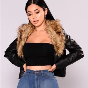 Faux Leather Jacket