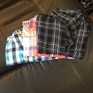 Asst plaid button downs