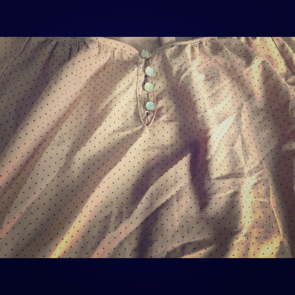 BKE off shoulder chiffon blouse