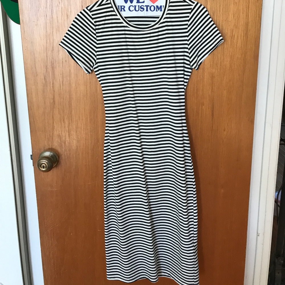 Forever21 striped bodycon dress