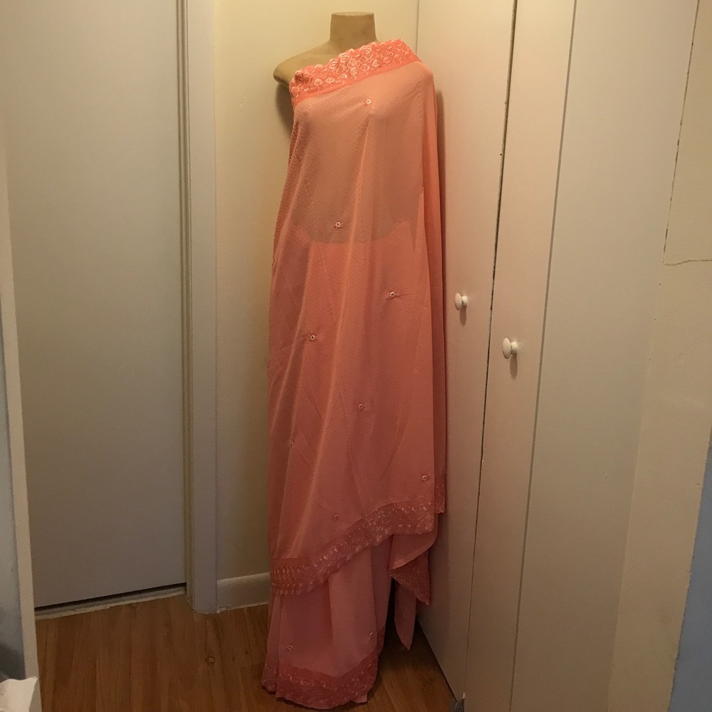 Pink Designer Indian Saree