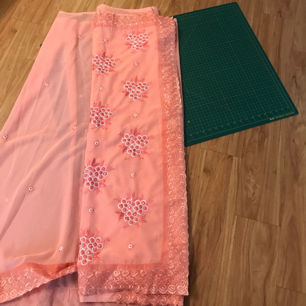 Pink Designer Indian Saree - Picture 2 of 7
