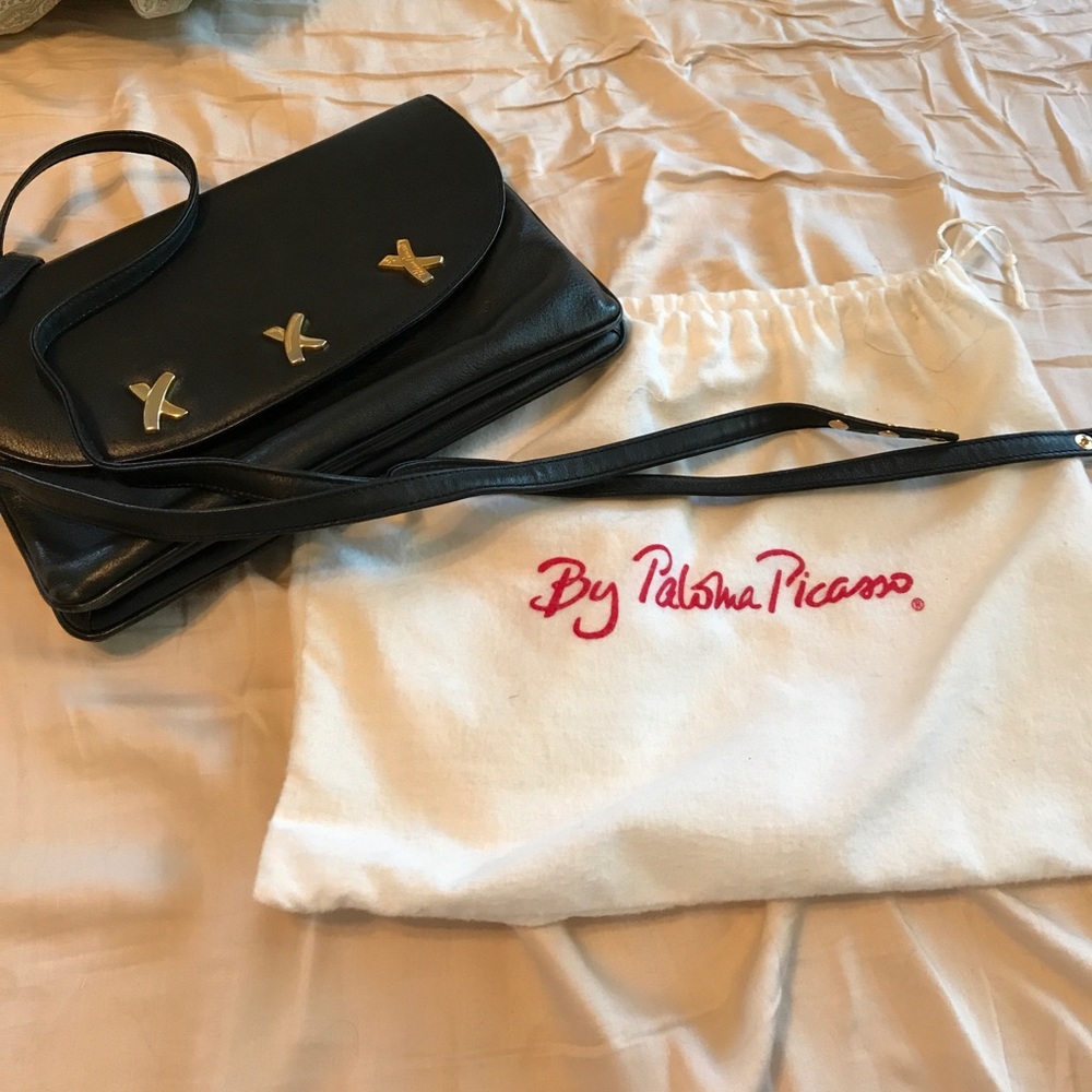Vintage Paloma Picasso clutch/option strap bag