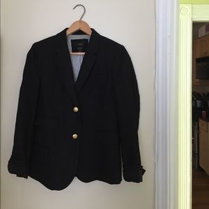 J Crew Black Schoolboy blazer