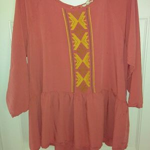 Easel Orange blouse new! Easel Orange blouse new!