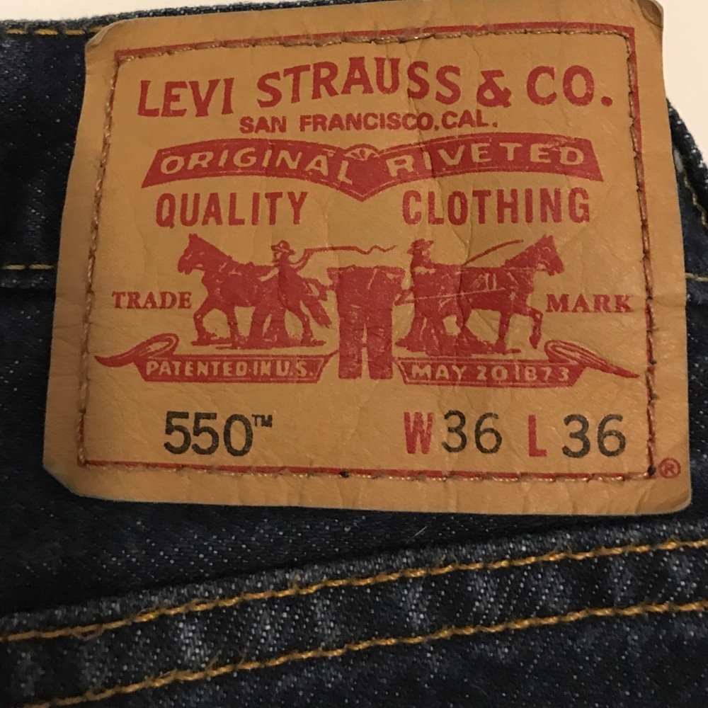 Mens 550 Levi’s Jeans 36 x 36