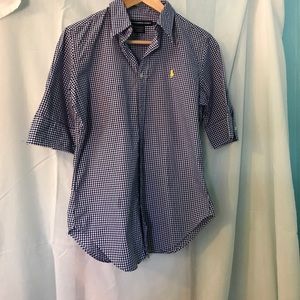 Blue and White Polo Dress Shirt Blue and White Polo Dress Shirt