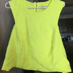 Plus size Neon yellow crop top Plus size Neon yellow crop top
