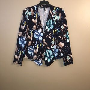 Floral Print Blazer Set