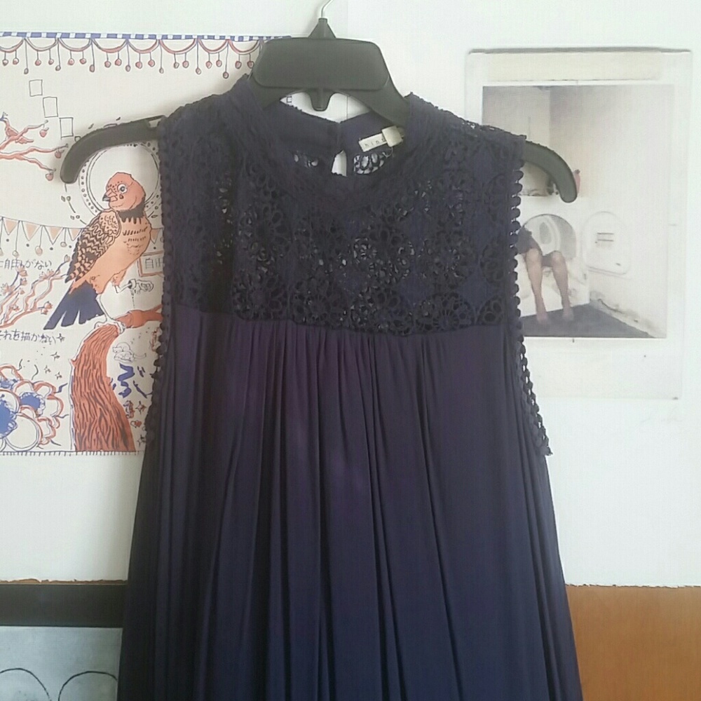 Navy blue dress