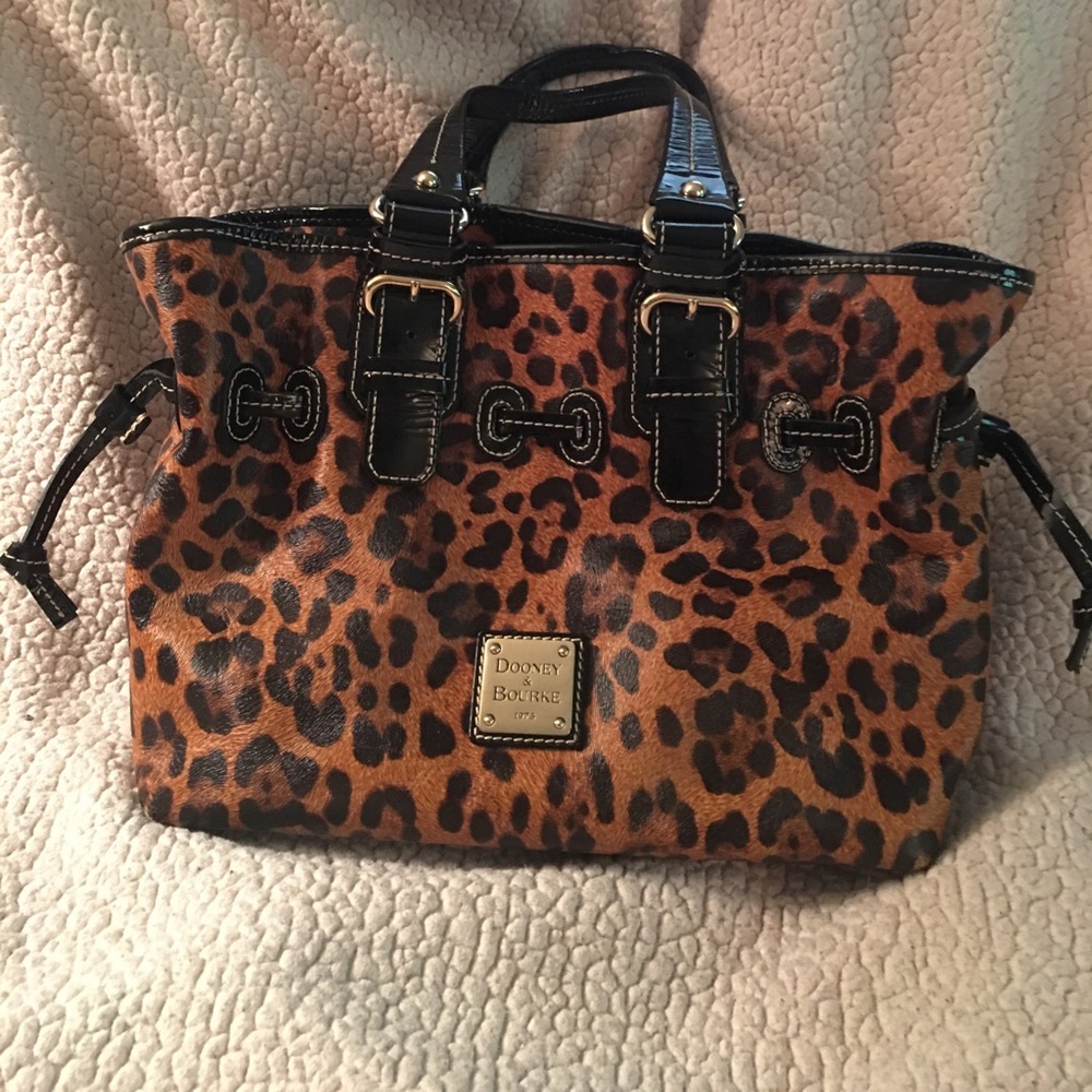 Dooney leopard purse