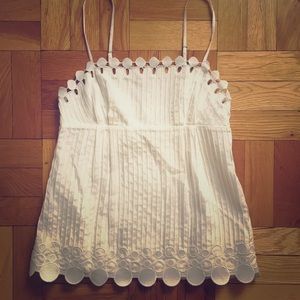 Cotton/silk textured cami